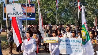 Pawai Taaruf Kafilah Kabupaten Sumbawa MTQ Provinsi NTB 2024 [upl. by Jair]