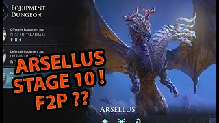 FORTRESS OF ARSELLUS STAGE 10  EASY TEAM  King Arthur Legends Rise [upl. by Aihsenek]