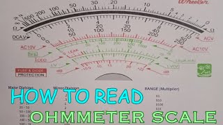 Ohmmeter Scale Reading [upl. by Ilarrold]