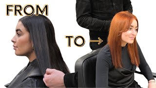 Black To Copper Hair Colour Transformation [upl. by Lux44]