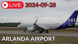 LIVE Stockholm Arlanda Airport Plane Spotting ESSAARN 28092024 arlandaairport arlanda [upl. by Etnasa215]