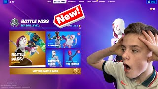 New SEASON 4 BATTLE PASS in Fortnite SPIDER GWEN [upl. by Renzo]