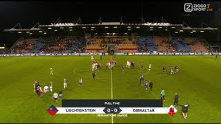 Nicolas Hasler missed penalty Liechtenstein vs Gibraltar 00 Bradley Banda penalty save [upl. by Guthry]