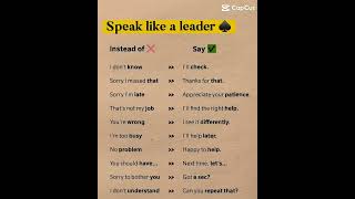 How to speak like a leader [upl. by Ariec]