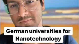 German universities for nanotechnology shorts [upl. by Hairu]