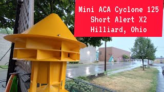 Mini ACA Cyclone 125 Siren Test  Hilliard Ohio  Short Alert X2 [upl. by Nork]