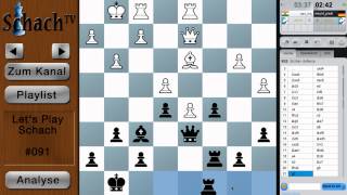 Lets Play Schach 091  Zentrumsblockade [upl. by Oakleil937]