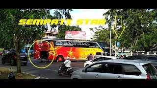 SCANIA RUSAK DI TEKONGAN Membuat kemacetan di jalan kota sempati star scania k360 [upl. by Nelsen]