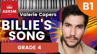 Grade 4 Piano  B1  Billies Song Valerie Capers  ABRSM 20232024 [upl. by Austin]