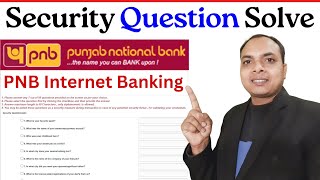 pnb net banking security questions  pnb net banking  register security question pnb  PNB banking [upl. by Igor]