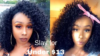 Slay Under 13 😱 Bomb Curly Hair Sensationnel Show Stopper Half Wig  SamsBeautycom [upl. by Adlemy]