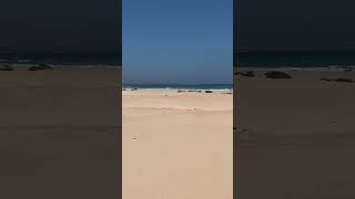 Sand dunes in the Corralejo National Park Fuerteventura [upl. by Kravits]