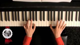 quotSanta Luciaquot Piano Tutorial SLOW [upl. by Atiuqes]