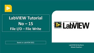 LabVIEW Tutorial15  File IO File Write [upl. by Ciapha9]