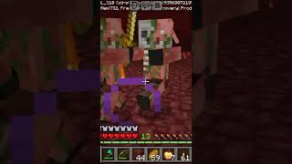 Deadly battle in nether 😱😱👍😎shorts [upl. by Nash]