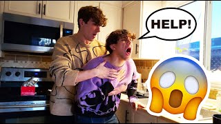 CHOKING Prank On My BOYFRIEND HE SAVED MY LIFE😰 CUTE BL REACTION [upl. by Yendis955]