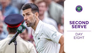 Behind the Scenes from THAT Djokovic interview  Second Serve  Day Eight  Wimbledon 2024 [upl. by Bocoj25]