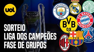 SORTEIO DA CHAMPIONS LEAGUE ONDE ASSISTIR HORÁRIO E REGRAS [upl. by Nodnek]