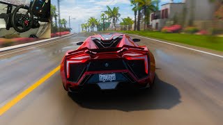 Lykan Hypersport  Forza Horizon 5  Steering Wheel Gameplay [upl. by Ettenal581]