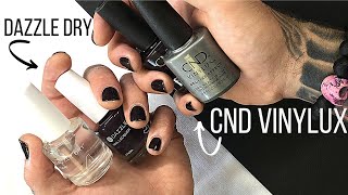 CND Vinylux vs Dazzle Dry BATTLE OF THE BRANDS [upl. by Eleik]