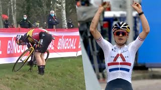 Pidcock Dominates After Van Aert Mechanical  Hulst CX Highlights [upl. by Einaj]