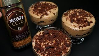 Coffee mousse in 5 minutes Its so delicious I make it every weekend Fast and tasty [upl. by Notlaw]