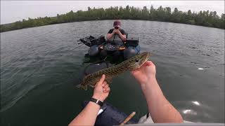 La session en float tube Préparatoire de louverture Pike 2022 Feat Matteo [upl. by Ahsinaj114]