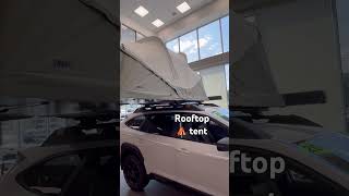 Subaru Thule Approach Rooftop CAR TENT camping [upl. by Rofotsirk]