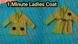 Winter special ladies Coat cutting and stitching [upl. by Skill24]