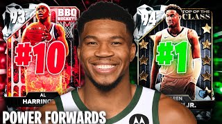 RANKING THE TOP 10 BEST POWER FORWARDS IN NBA 2K25 MyTEAM [upl. by Raskind]