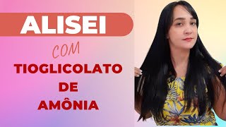 Alisamento com Tioglicolato de Amônia  Tutorial passo a passo  Como Alisei meu cabelo em casa [upl. by Len769]