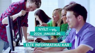 ELTE IK NYÍLT NAP  20240126 [upl. by Einahpetse]