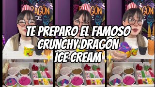 VERSIÓN COMPLETA  ASMR  Te preparo el mejor helado el famoso ✨Crunchy Dragón Ice Cream✨ [upl. by Amhsirak510]