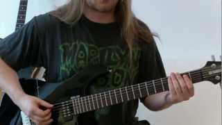 Antichrist Superstar Guitar Lesson Drop B [upl. by Margreta]