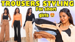 தமிழில்Stylish trousers for short girls🤩  Amazon haul  தமிழ்  HARINI SI [upl. by Ansley572]