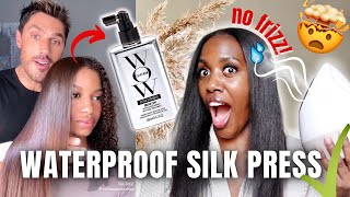 MAKING MY SILK PRESS FRIZZ PROOF TRYING OUT NEW COLORWOW DREAMCOAT EXTRA STRENGTH VIRAL TIKTOK [upl. by Nnaed]