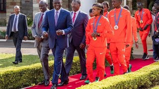 HOW BOTSWANA OLYMPICS MEDALIST WERE RECEIVED vs Kenyan OLYMPICS MEDALIST [upl. by Caffrey]