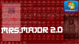 MrsMajor 20 In Action Windows 7 Trojan Test [upl. by Imer]