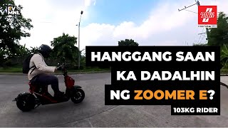 Part 2 Honda Zoomer E Range Test 103 Kg Rider  Honda E Bike  Electric Vehicle Manila [upl. by Sager777]