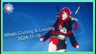 PSO2 NGS Whats Coming amp Leaving 20241119 [upl. by Aivun]