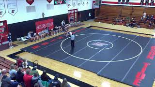 Wrestling Triangular  Edgerton Cuba City Clinton Varsity Mat [upl. by Krute483]