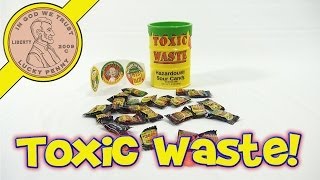 Toxic Waste Candy and Yellow Bank with Bonus Stickers [upl. by Schmidt277]