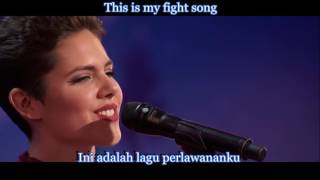 Calysta Bevier  Fight Song Lyric amp Terjemahan AGT2016 [upl. by Chari]