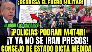 OFICIAL DINA DICTA DECRETO A FAVOR DE PNP PODRAN USAR ARM4S Y NO IRAN PRES0S ¡VUELVE FUERO MILITAR [upl. by Aveneg878]