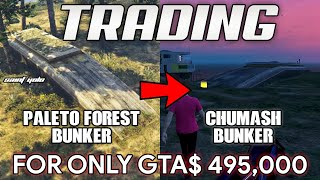 Trading Paleto Forest Bunker for Chumash Bunker FOR ONLY 495K  GTA ONLINE [upl. by Sanger469]