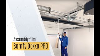 Installation and programming of Somfy Dexxo Optimo Pro drive for DAKO garage door [upl. by Aznola348]