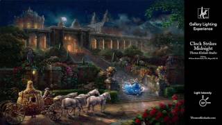 Clock Strikes Midnight by Thomas Kinkade Studios  Gallery Lighting Experience [upl. by Enehpets]