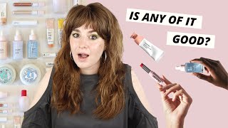 28 GLOSSIER REVIEWS IN 28 MINUTES [upl. by Ymmat159]