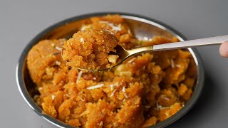 10 Min Easy Besan Halwa Recipe  Instant Suji Besan Halwa  Gram Flour Dessert Recipe  Besan Halwa [upl. by Oiliruam]