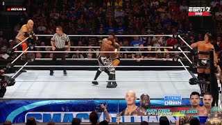 Baron Corbin amp Apollo Crews Vs Angel Garza amp Humberto Carrillo Smackdown 30082024 Español [upl. by Maziar982]